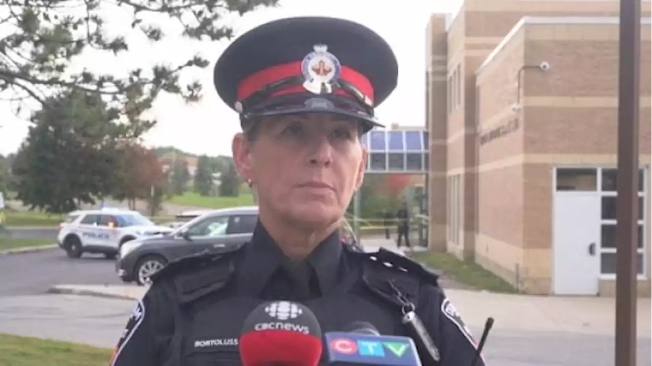 Teen girl arrested after another girl injured in stabbing at Whitby high school, police say