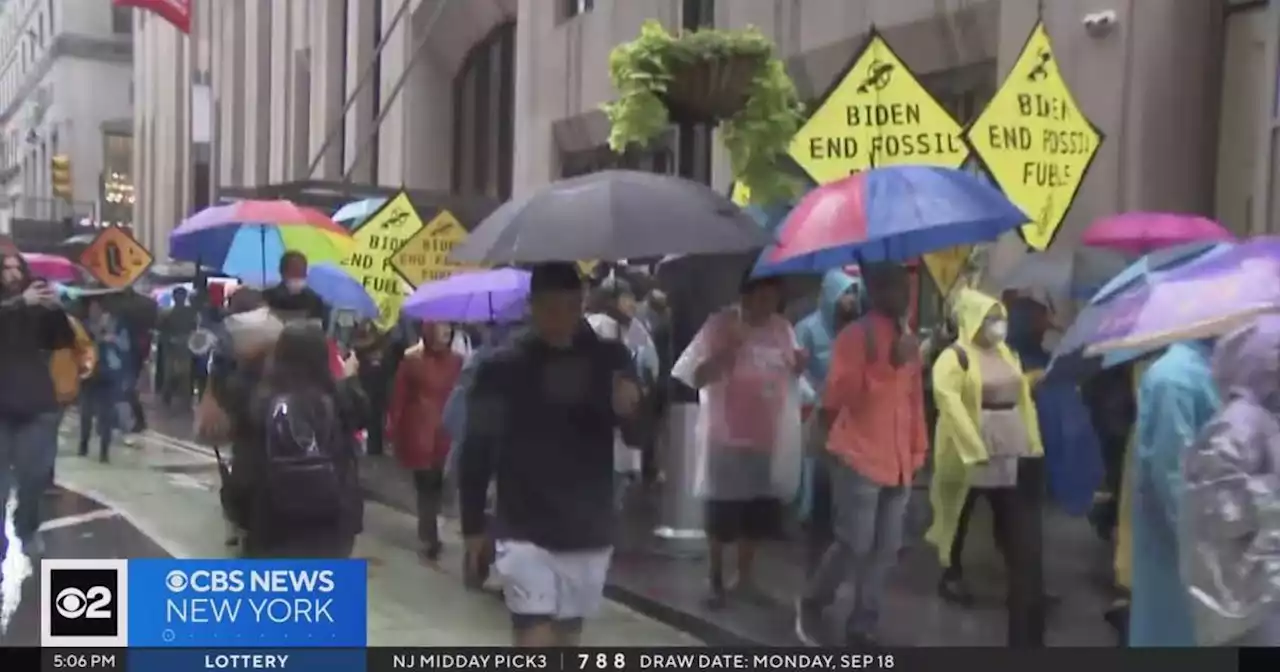 Climate change protesters demand action during U.N. General Assembly