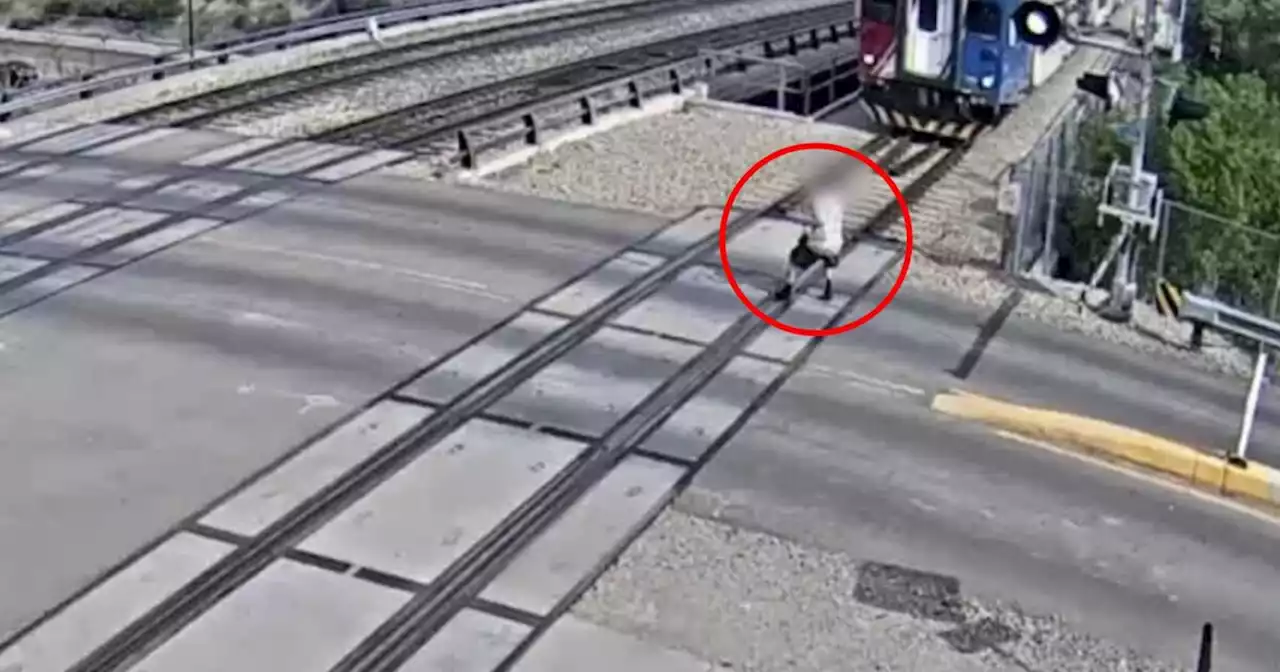 Video of shocking close calls with Utah trains shared during safety week