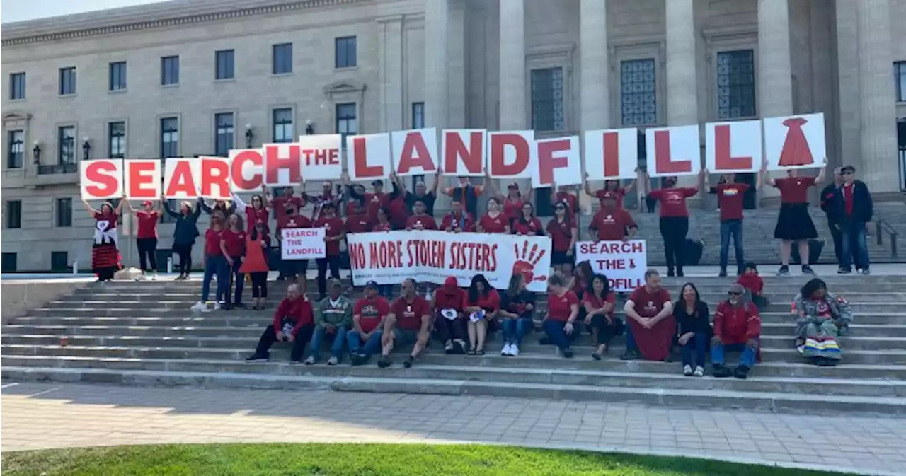 Manitoba legislature rally calls for landfill search amid national protests