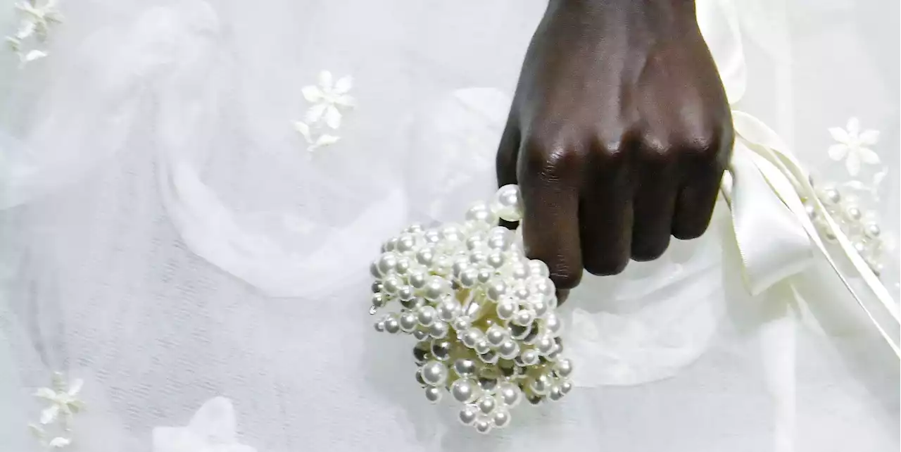 Simone Rocha Models Carried Beaded Flowers With Childlike Wonder