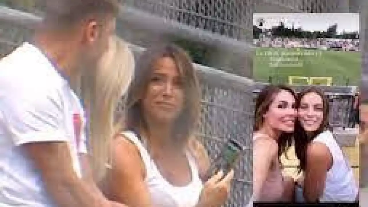 Totti allo stadio con Noemi. L'amica mostra il selfie di Ilary Blasi (anche lei sugli spalti)