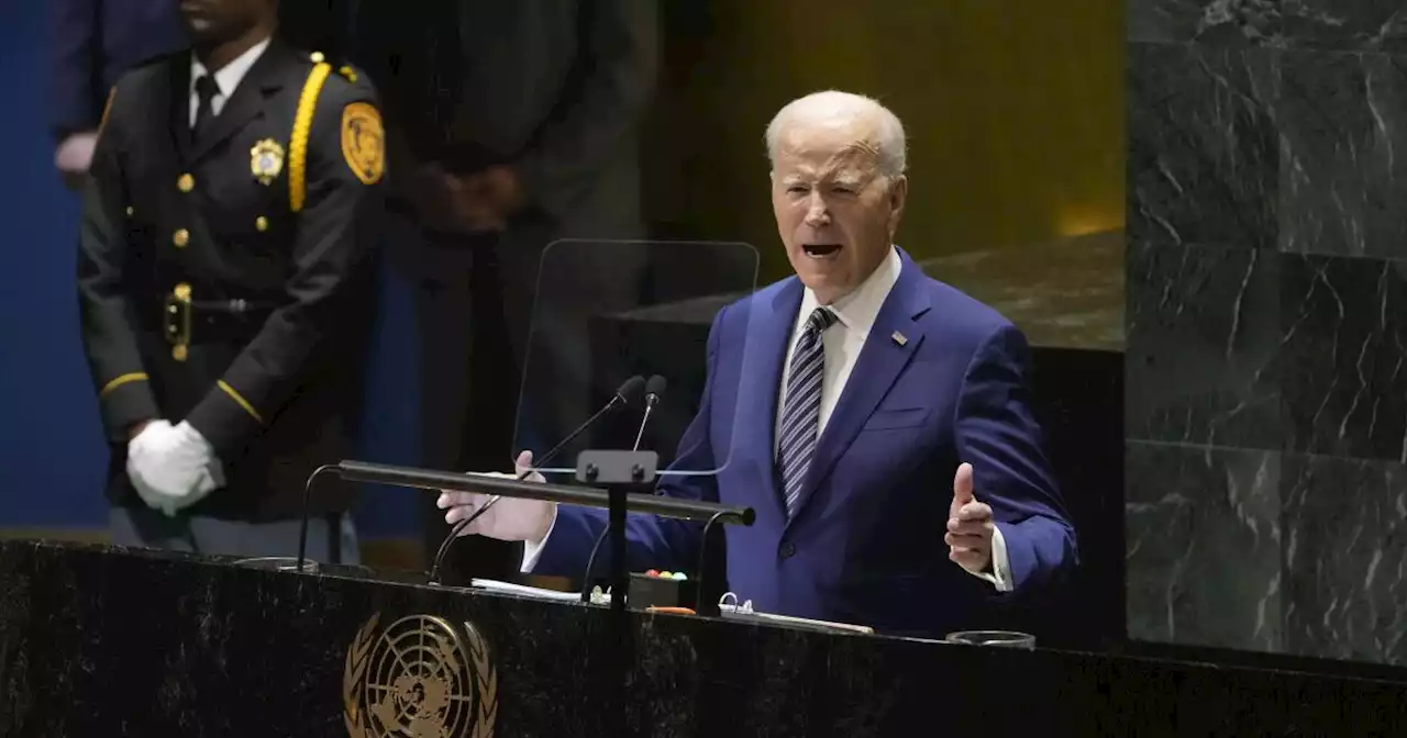 Biden implores world leaders to stand up to Russia's 'naked aggression' in Ukraine