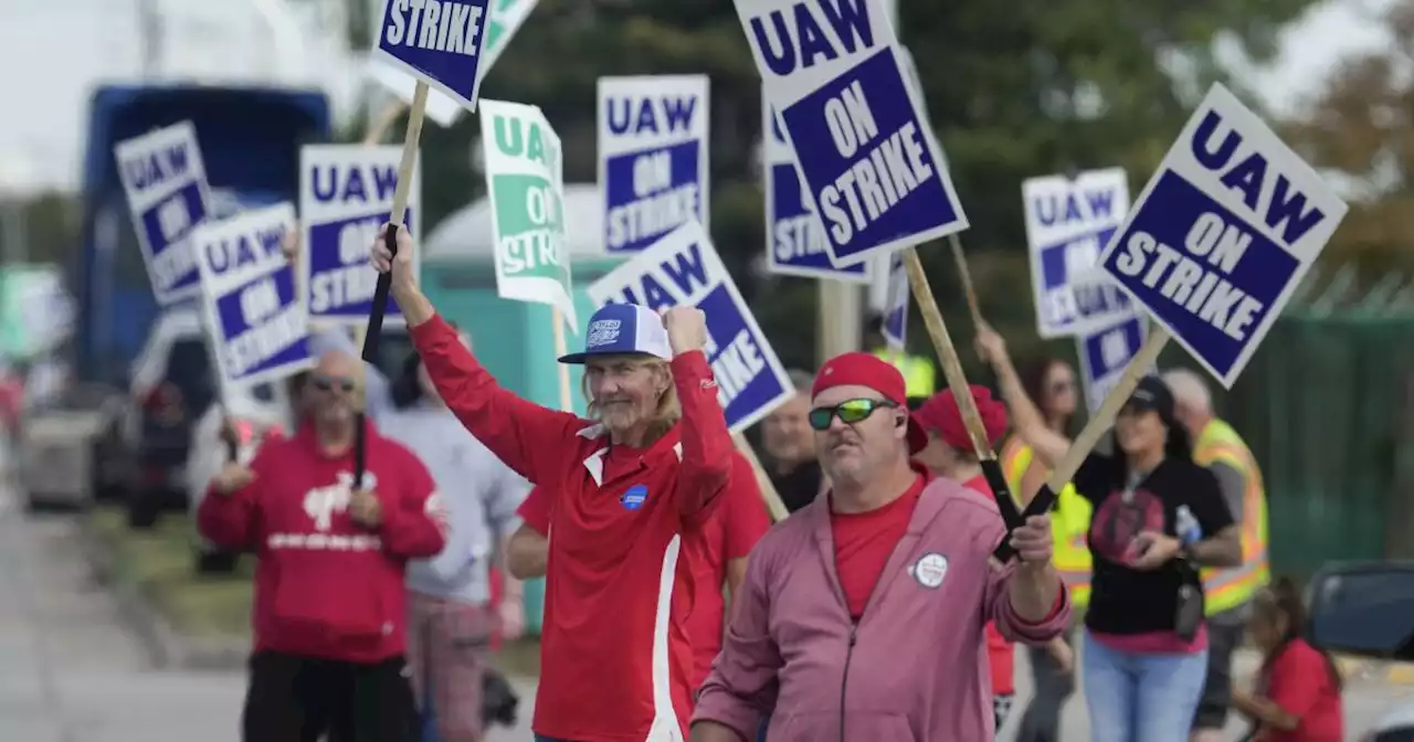 Carmakers and the United Auto Workers are talking. No signs of a breakthrough to end the strike