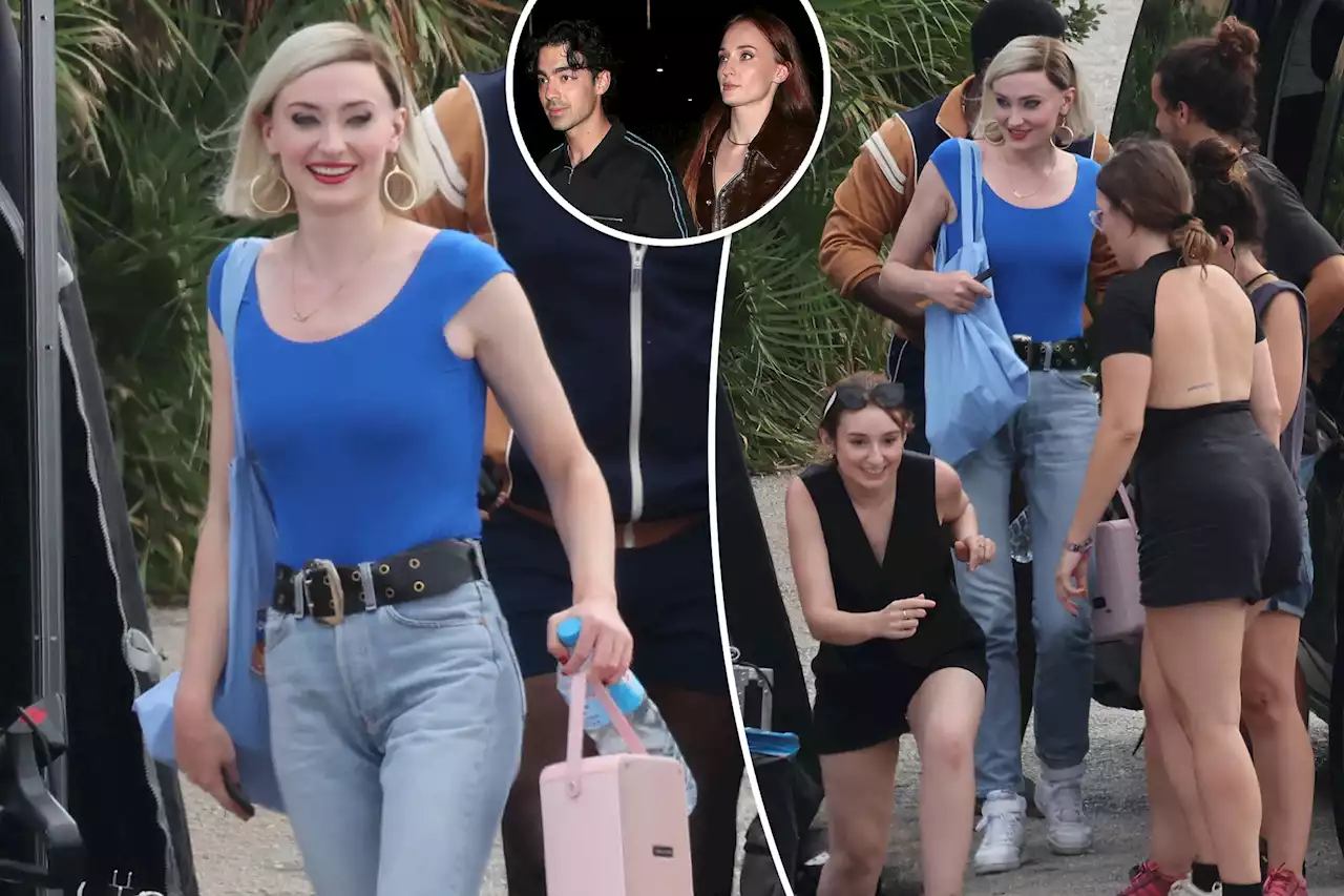 Sophie Turner is all smiles while filming new show amid Joe Jonas divorce