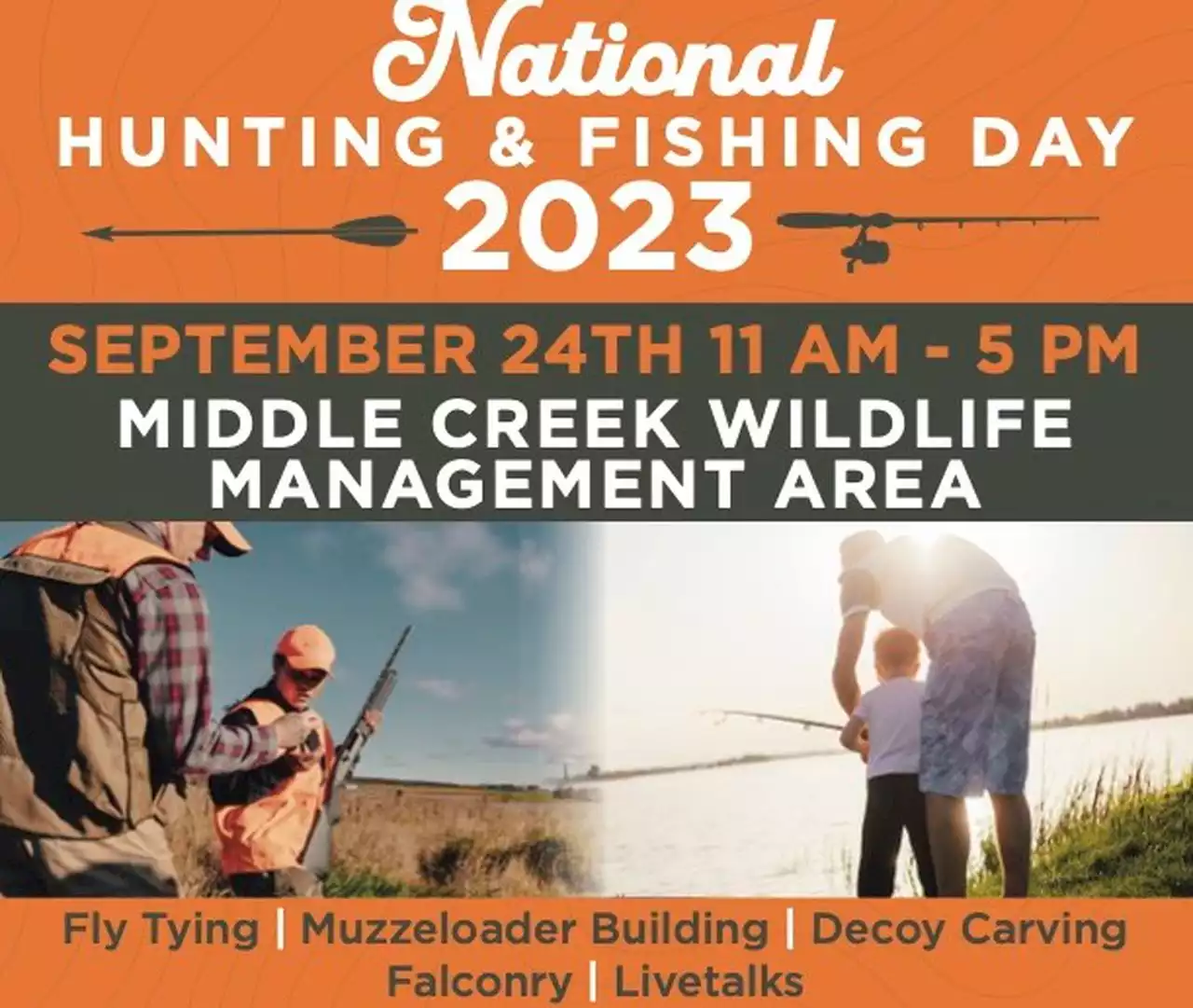 Learn to fish, hunt, shoot a bow at event at Middle Creek Wildlife Management Area