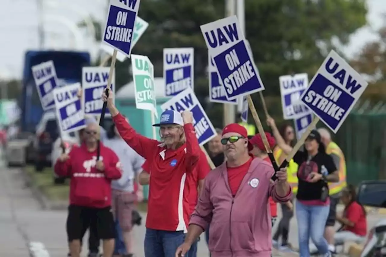 Carmakers and the United Auto Workers are talking. No signs of a breakthrough to end the strike