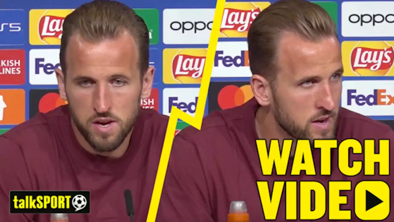 Press conference: Harry Kane (Champions League: Bayern Munich vs. Manchester United)