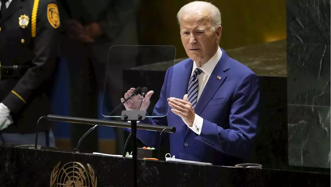 Russia believes the world will grow weary and allow it to brutalise Ukraine, Biden warns UN