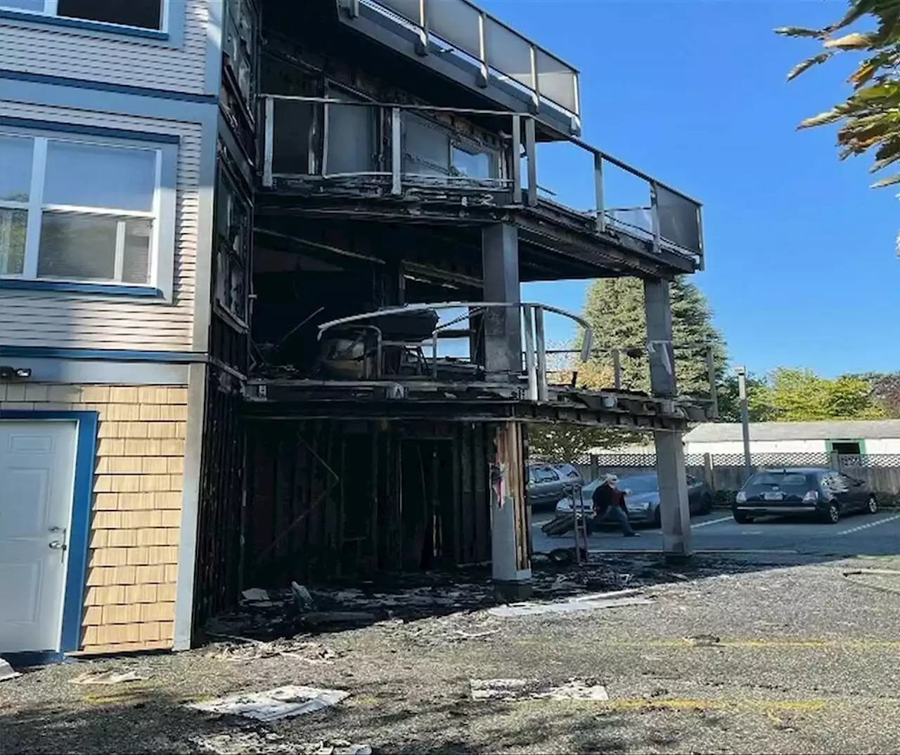 Residents displaced after fire at Nanaimo condo building