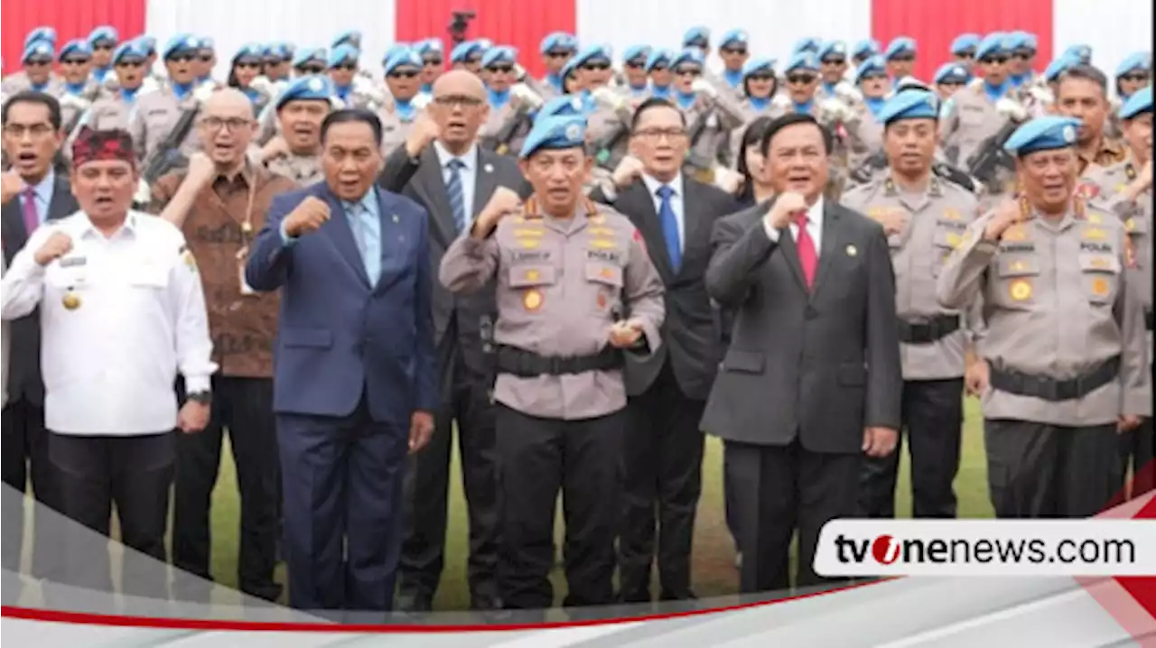 Lepas Kontingen Garuda Bhayangkara Satgas FPU 5 Minusca, Kapolri: Keberhasilan Misi Menjadi Harga Mati