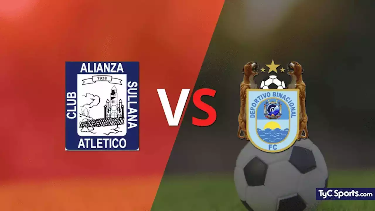 Alianza Atlético vs. Deportivo Binacional en vivo: cómo verlo, horario y TV