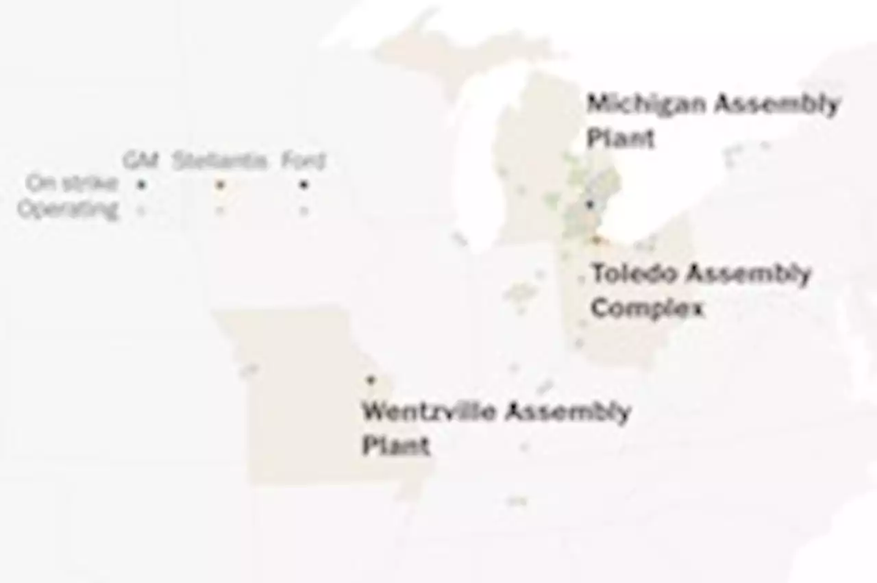 See where UAW workers are striking or temporarily laid off