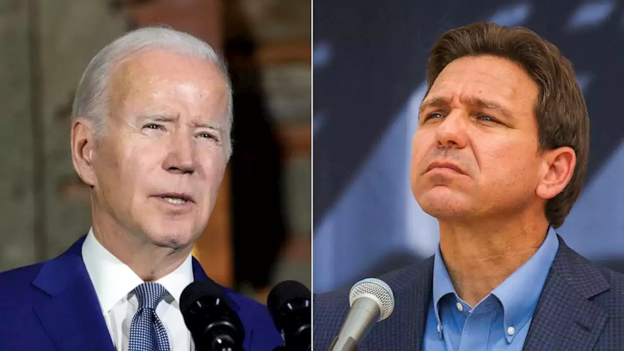 Biden says 'I don't know' what happened with DeSantis meeting as he surveys Hurricane Idalia damage