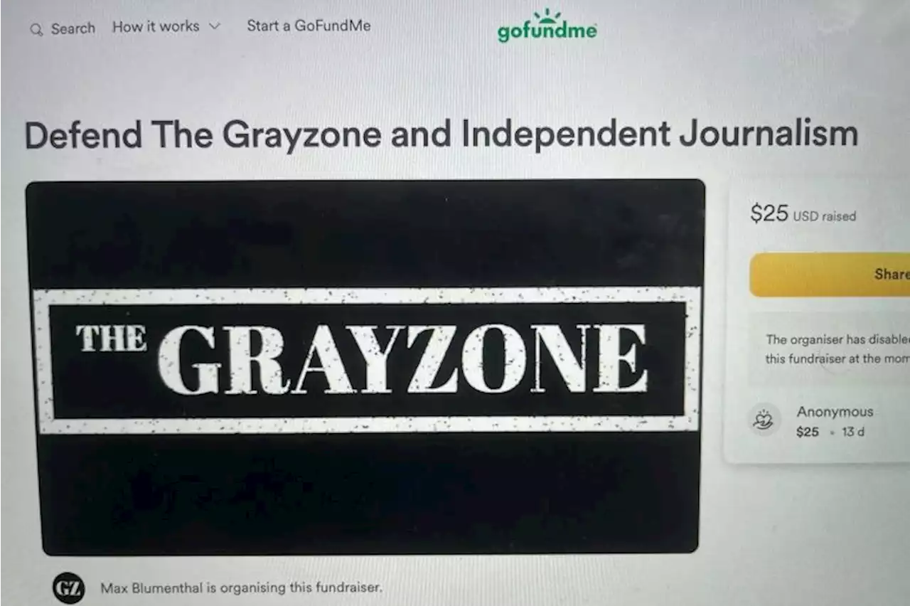 GoFundMe freezes donations for The Grayzone, sparking free speech debate