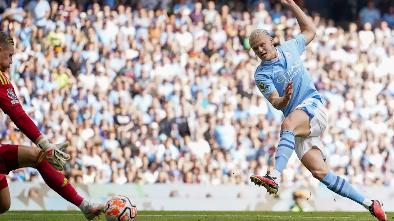 Haaland nets hat trick as Man City beats Fulham after disputed first-half goal