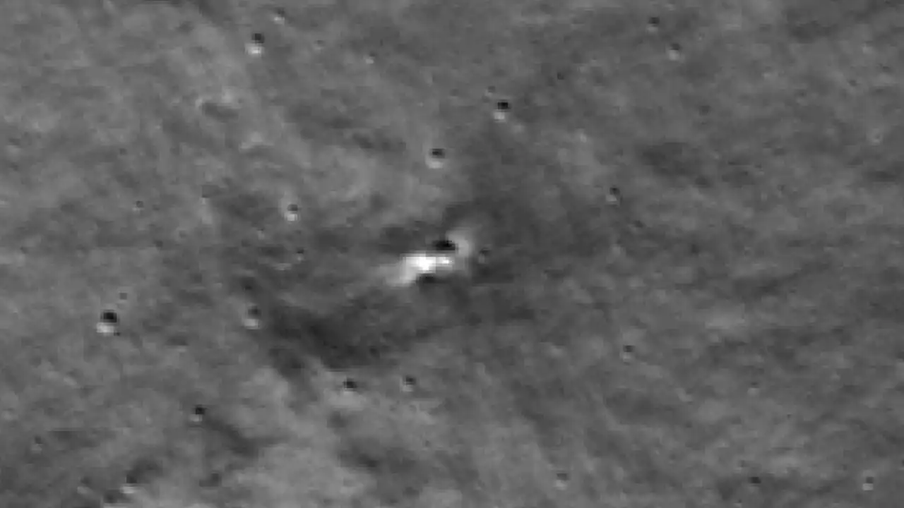 NASA spacecraft around moon spots likely crash site of Russia's lost lunar lander