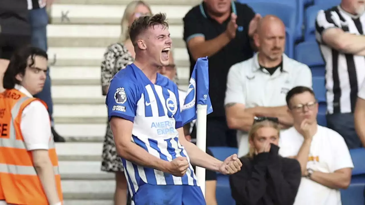 Teenager Evan Ferguson nets hat trick as Brighton beats Newcastle