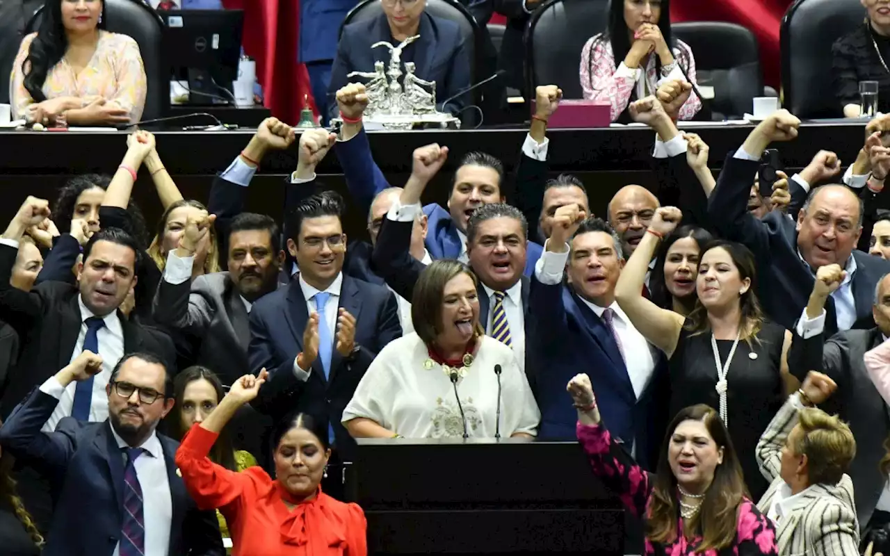 'México necesita a una presidenta': Gálvez entre gritos de apoyo y rechazo en Congreso