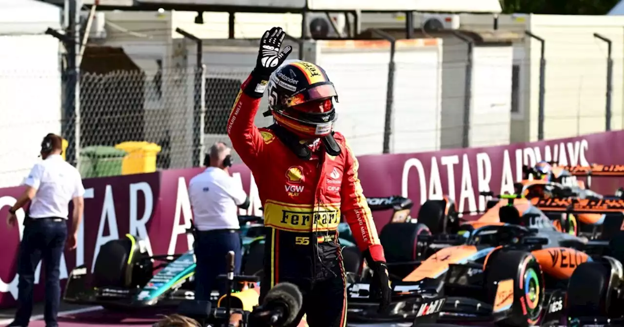 Ferrari se hace fuerte en casa y con Carlos Sainz saldrá primero en la carrera de Monza