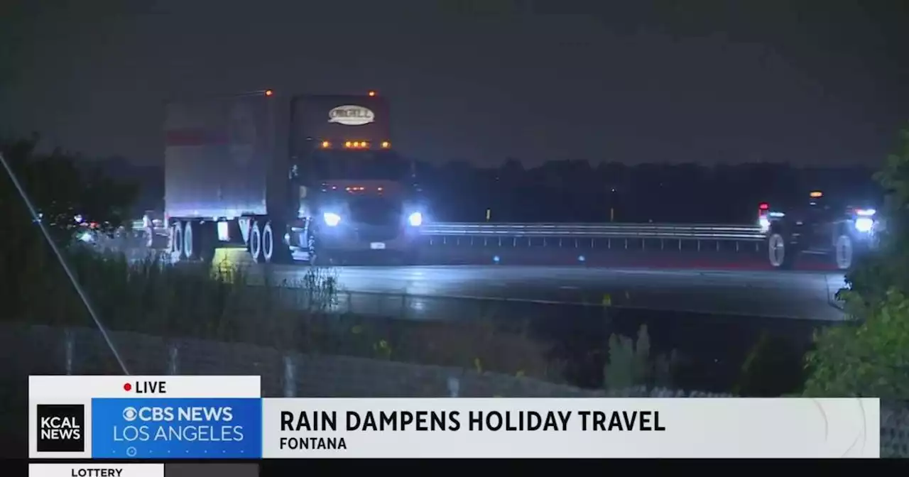 Rain dampens Labor Day travel in Southern California