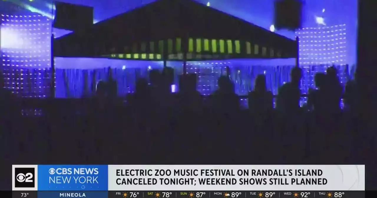 Electric Zoo Music Festival on Randall's Island canceled Friday