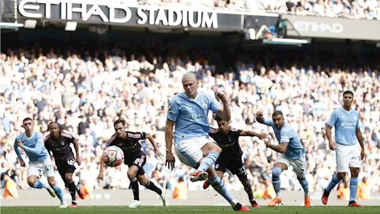 Hasil Liga Inggris: Man City Bantai Fulham, Haaland 2 Gol dan 1 Assist