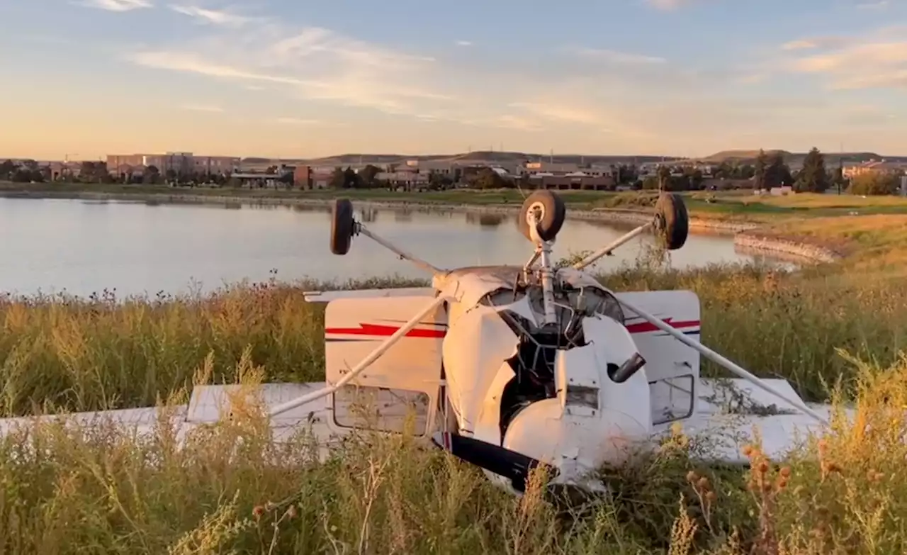 Small plane makes emergency landing in open field on golf course in Douglas County