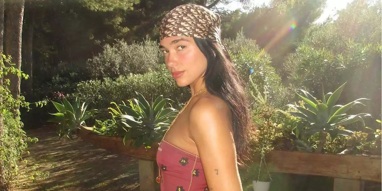 Dua Lipa Lives Her 'Endless Summer' In a Strapless Floral Dress