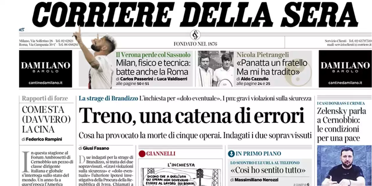 Le prime pagine di oggi - Il Post