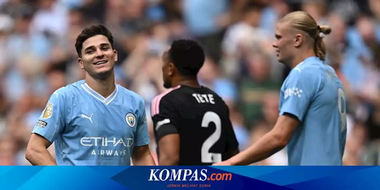 Hasil Man City Vs Fulham 5-1: Haaland Hattrick dan Ukir Rekor, Citizens Berjaya