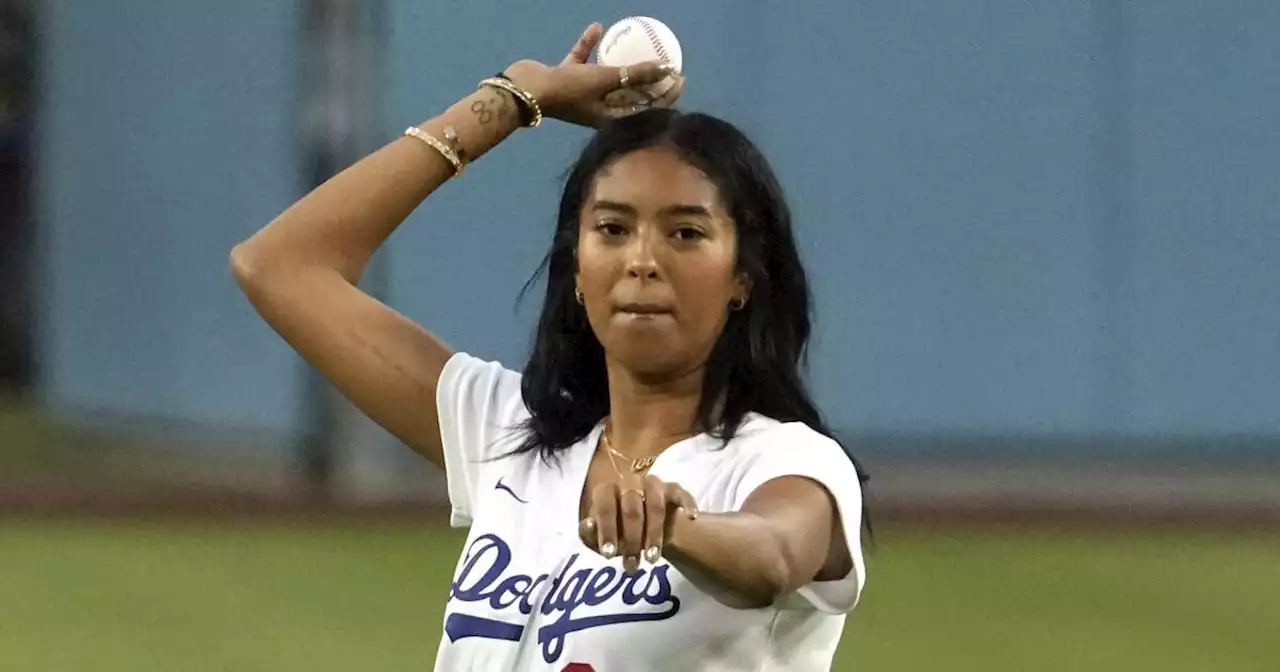 Natalia Bryant, Kobe's daughter, throws first pitch on Lakers night at Dodger Stadium