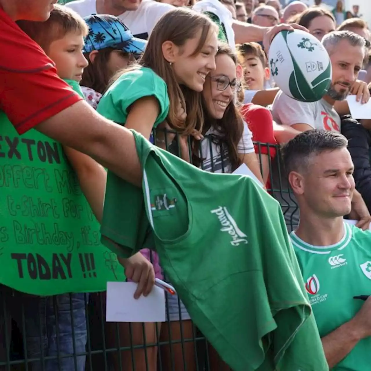 Jonathan Sexton (Irlande) : « Je ne m'attendais pas à un tel engouement » à Tours