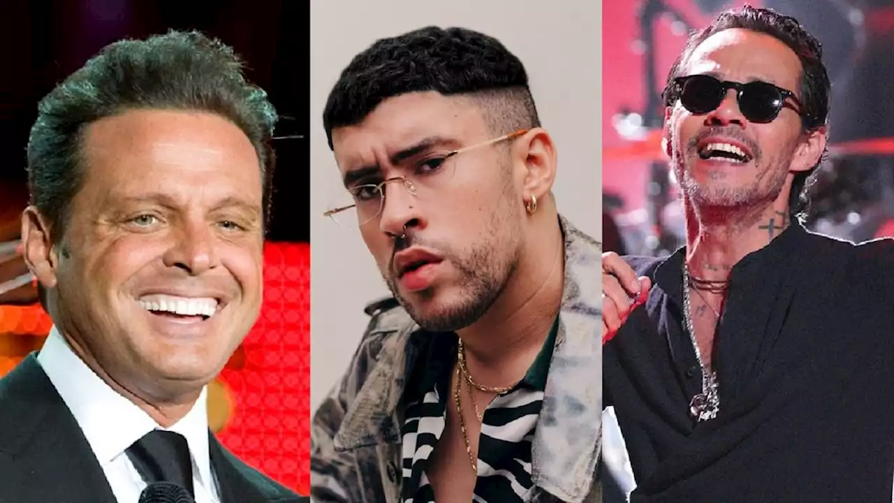 Luis Miguel, Marc Anthony y Bad Bunny fueron coronados como los latinos más taquilleros