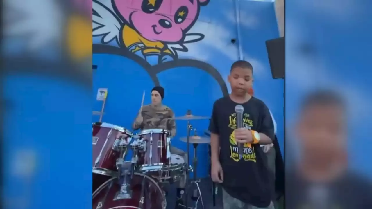 Travis Barker and others help make legally blind LA 9-year-old's dream come true