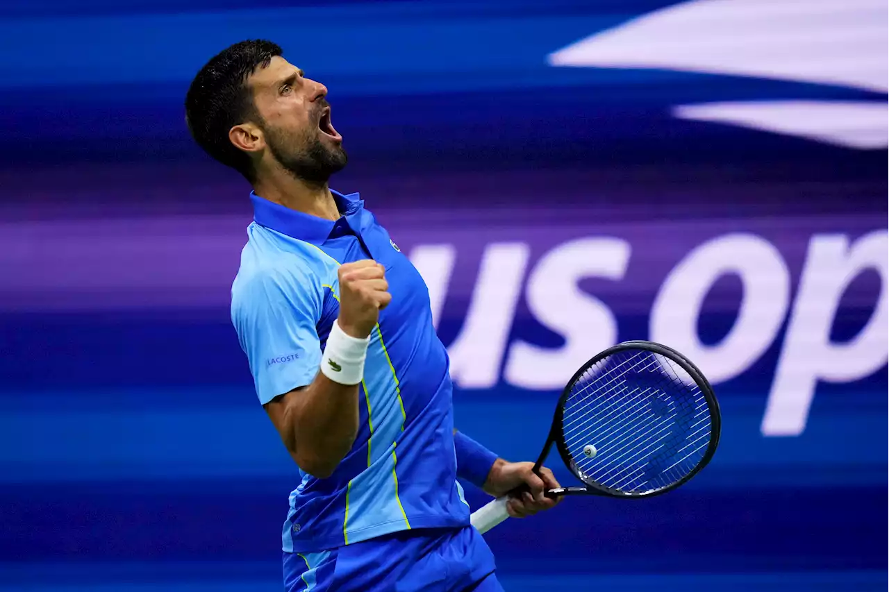 Novak Djokovic comes back after dropping the first 2 sets to beat Laslo Djere at the US Open