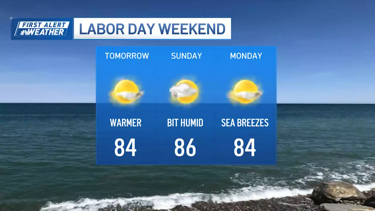 Sunny and clear start to Labor Day weekend in New England