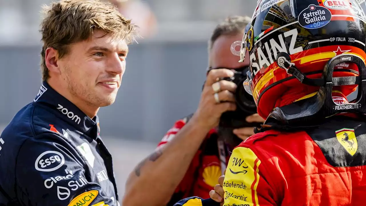 Sainz klopt Verstappen in kwalificatie op Monza met miniem verschil