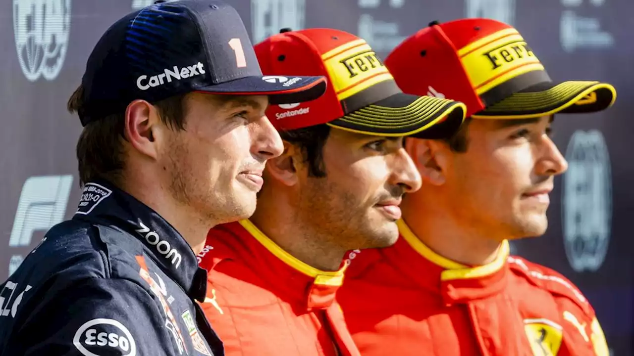 Sainz tempert Ferrari-feest op Monza: 'Verwacht dat Verstappen zondag sneller is'