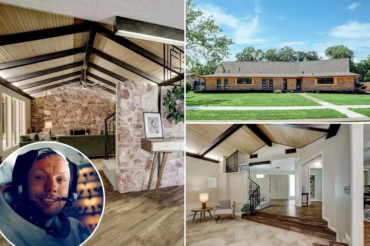 The Texas home where Neil Armstrong lived during historic moon expedition lists for $550K