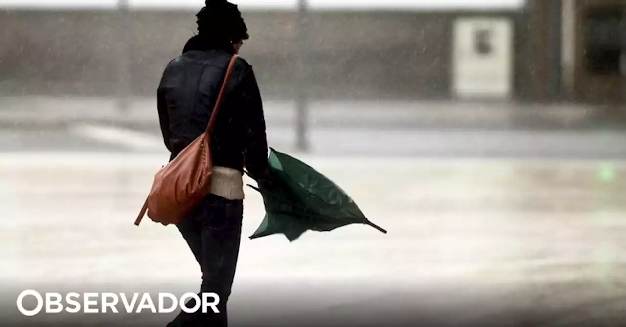 Dez distritos de Portugal continental sob aviso amarelo devido a chuva e trovoada