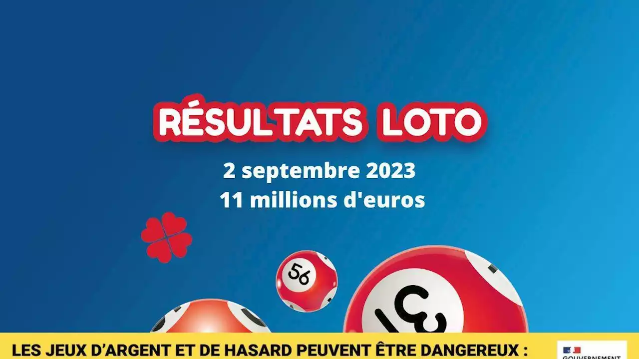 Résultat Loto (FDJ) : le tirage du samedi 2 septembre 2023