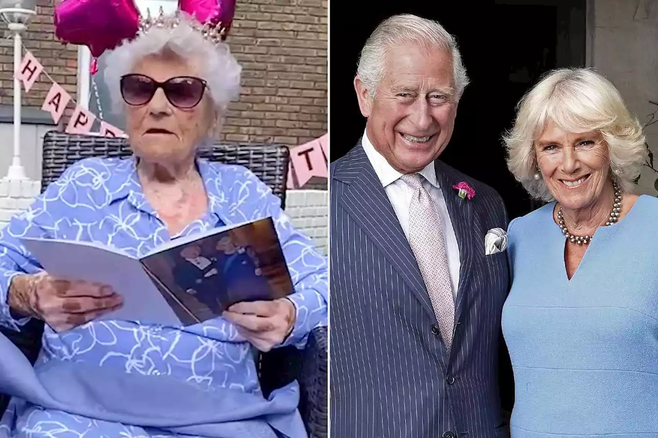 U.K.'s Oldest Woman Wears a Crown to Open 114th Birthday Card from King Charles — See the Video!