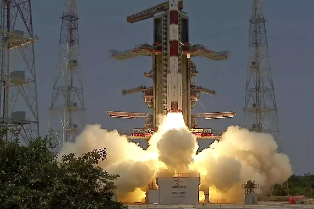 India launches spacecraft to study the sun after successful landing near the moon's south pole