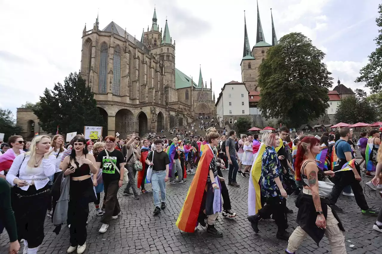 Christopher Street Day: Tausende auf Erfurts Straßen