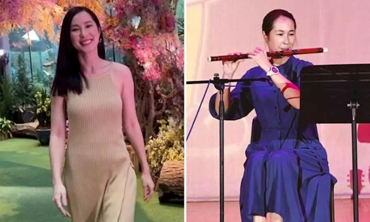 Actress Paige Chua returns to secondary school to play Kit Chan's Home on flute for Teachers' Day