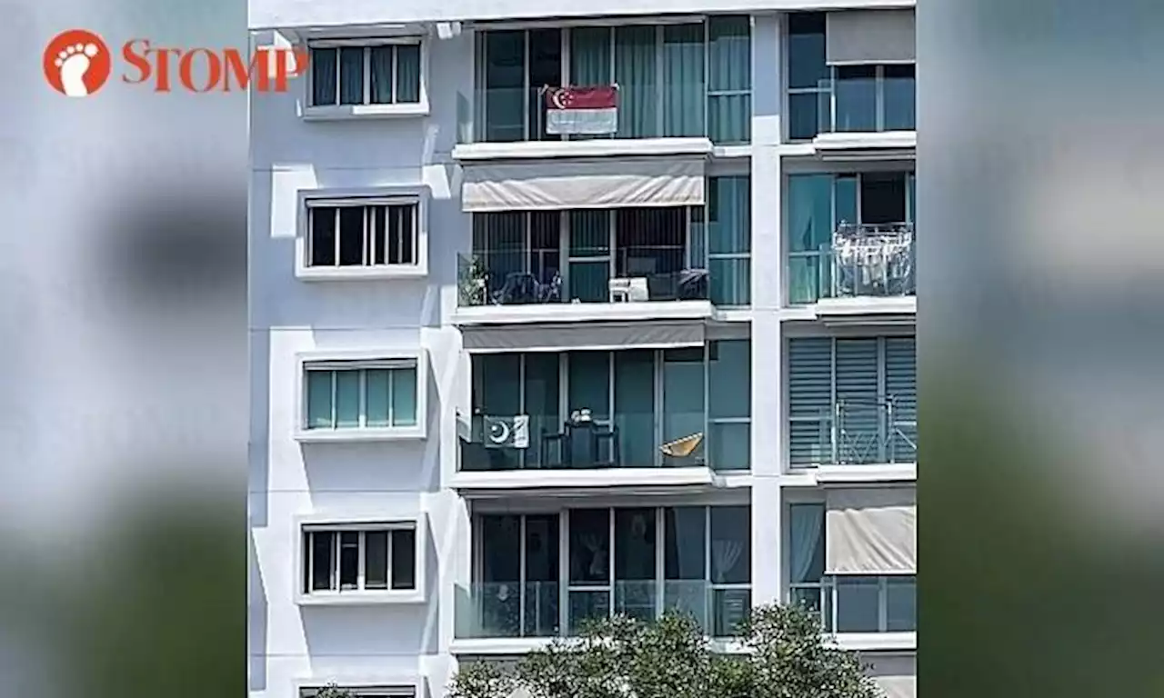 Foreign flag hung outside condo balcony below S'pore flag in Balestier: 'It is a sore sight'