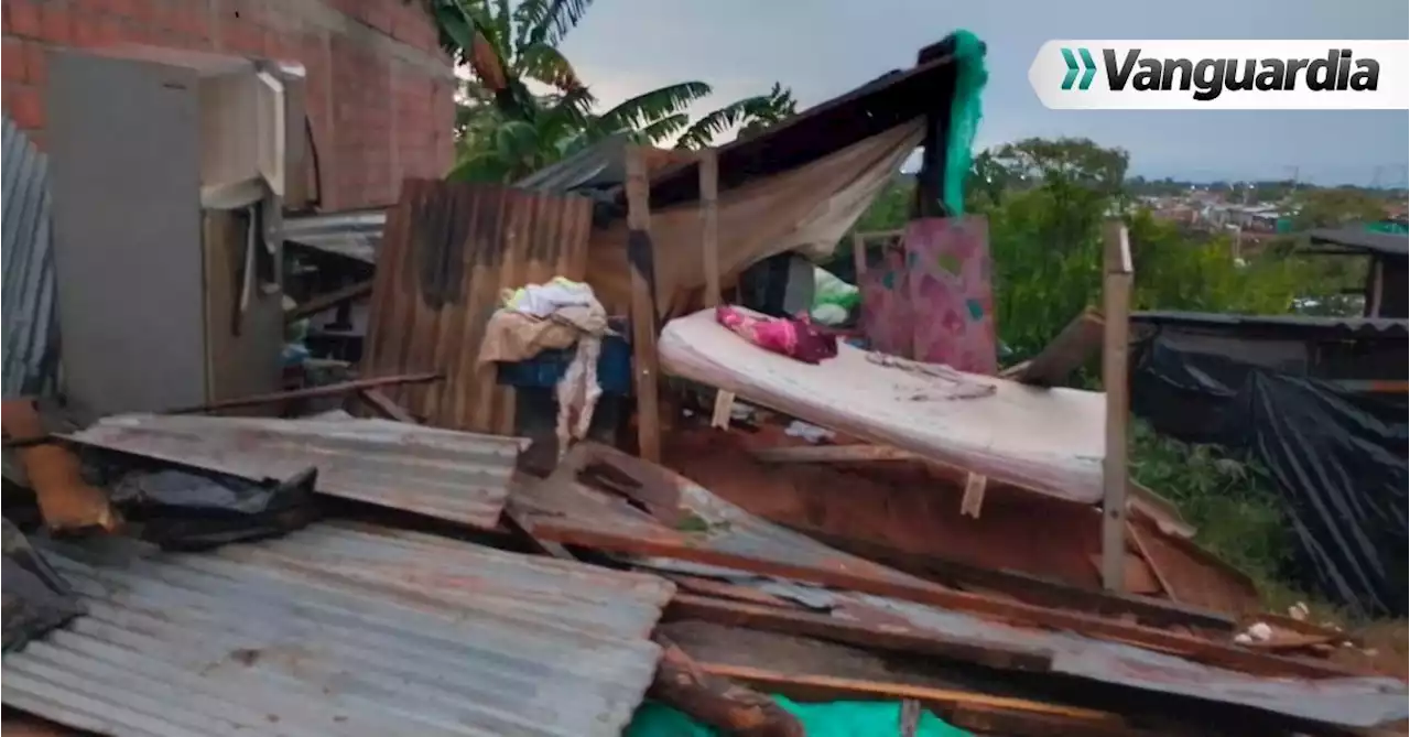 180 casas perdieron sus techos en Barrancabermeja por vientos de 60 kilómetros por hora