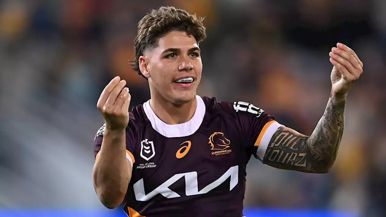 'Nice head of hair and nice eyes too': Warriors star's glowing appraisal of Broncos rival's looks all part of finals mind games