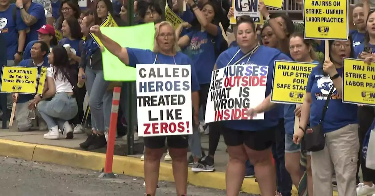 Striking nurses at Robert Wood Johnson University Hospital reject 3-year deal proposed by hospital